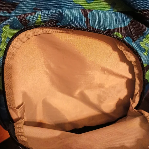 Green/Blue Camouflaged BackPack No Name - Picture 7 of 8